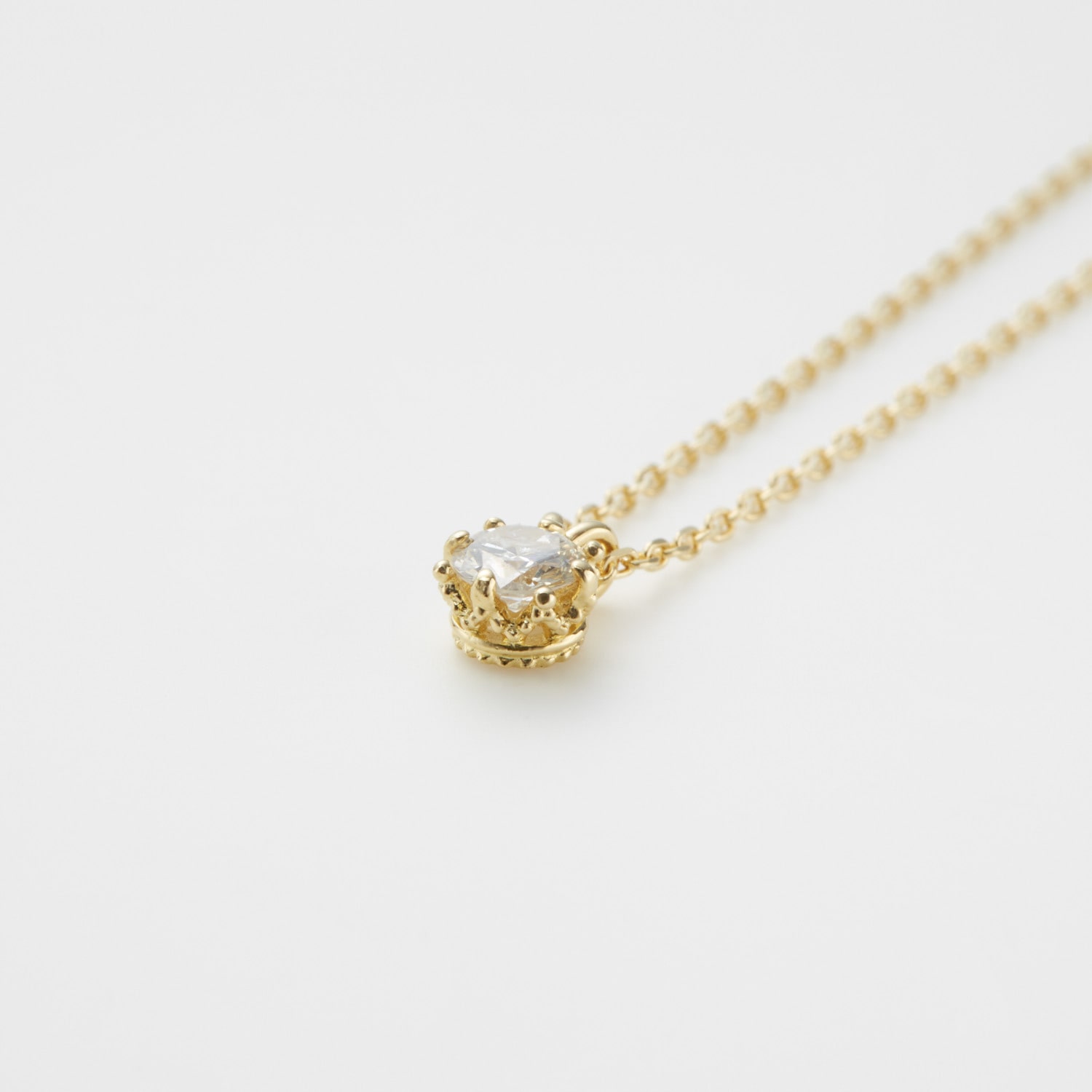 K18ダイヤモンドネックレス(0.1ct)