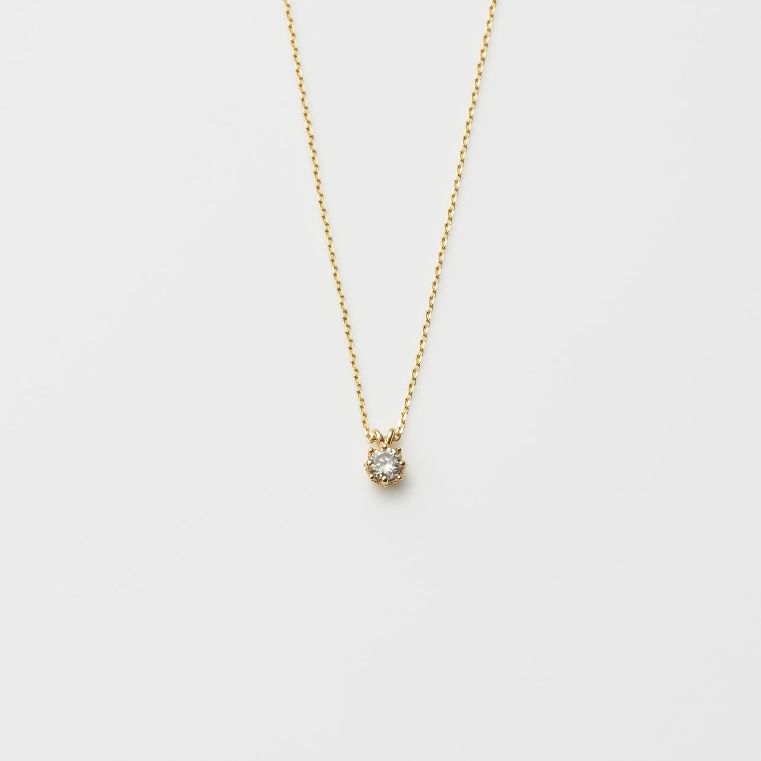【WEB限定】K10ダイヤモンドネックレス(0.1ct)