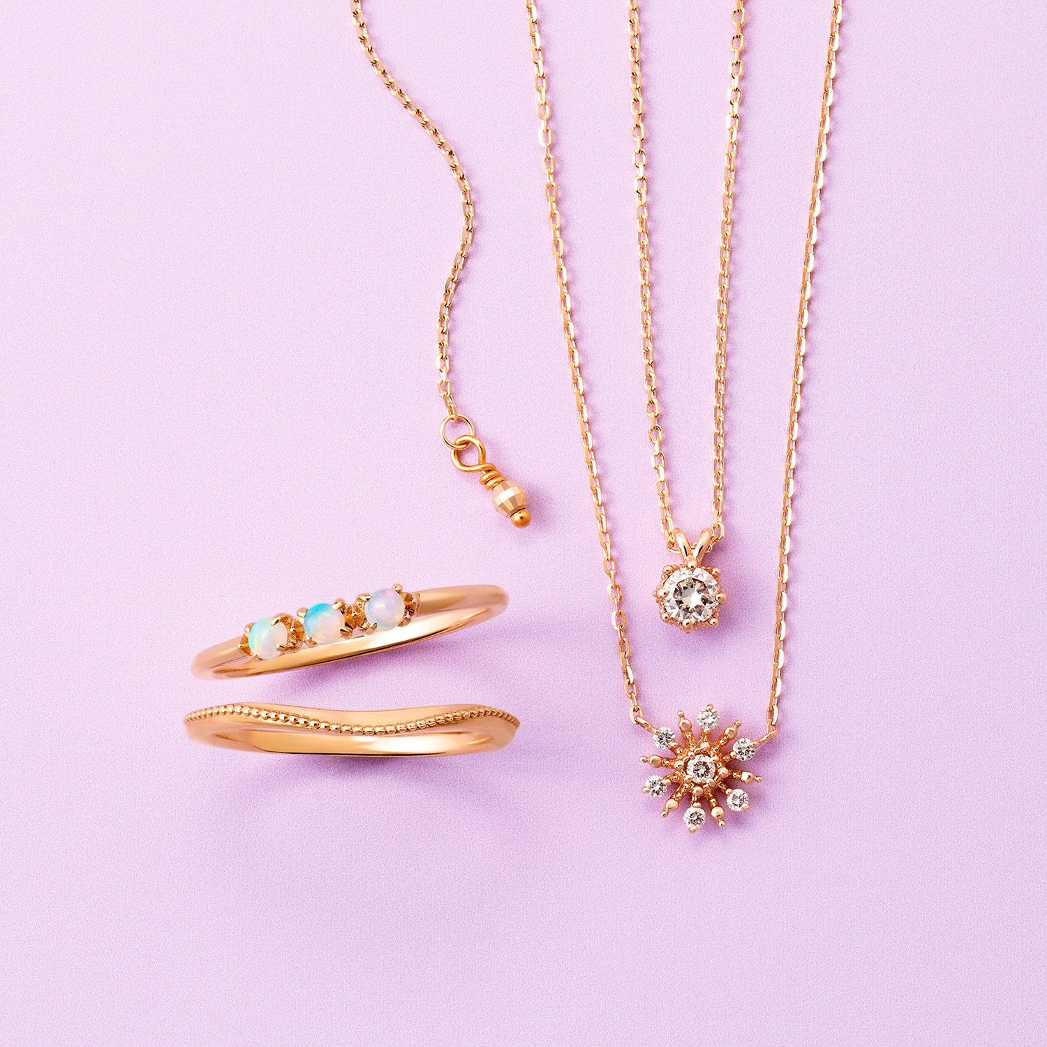 WEB限定】K10ダイヤモンドネックレス(0.1ct)|ネックレス|ノジェス