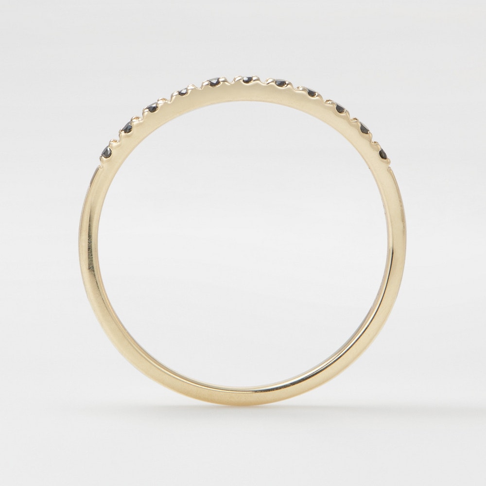 【Pocket Ring】K10ブラックダイヤモンドリング 詳細画像