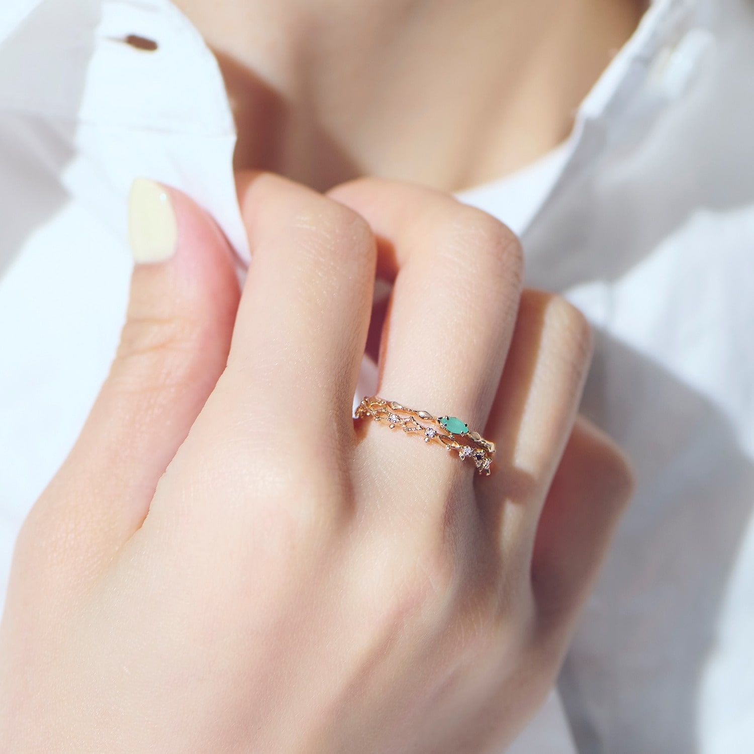 <展開店舗限定>【Pocket Ring】K10ダイヤモンドリング｜リング