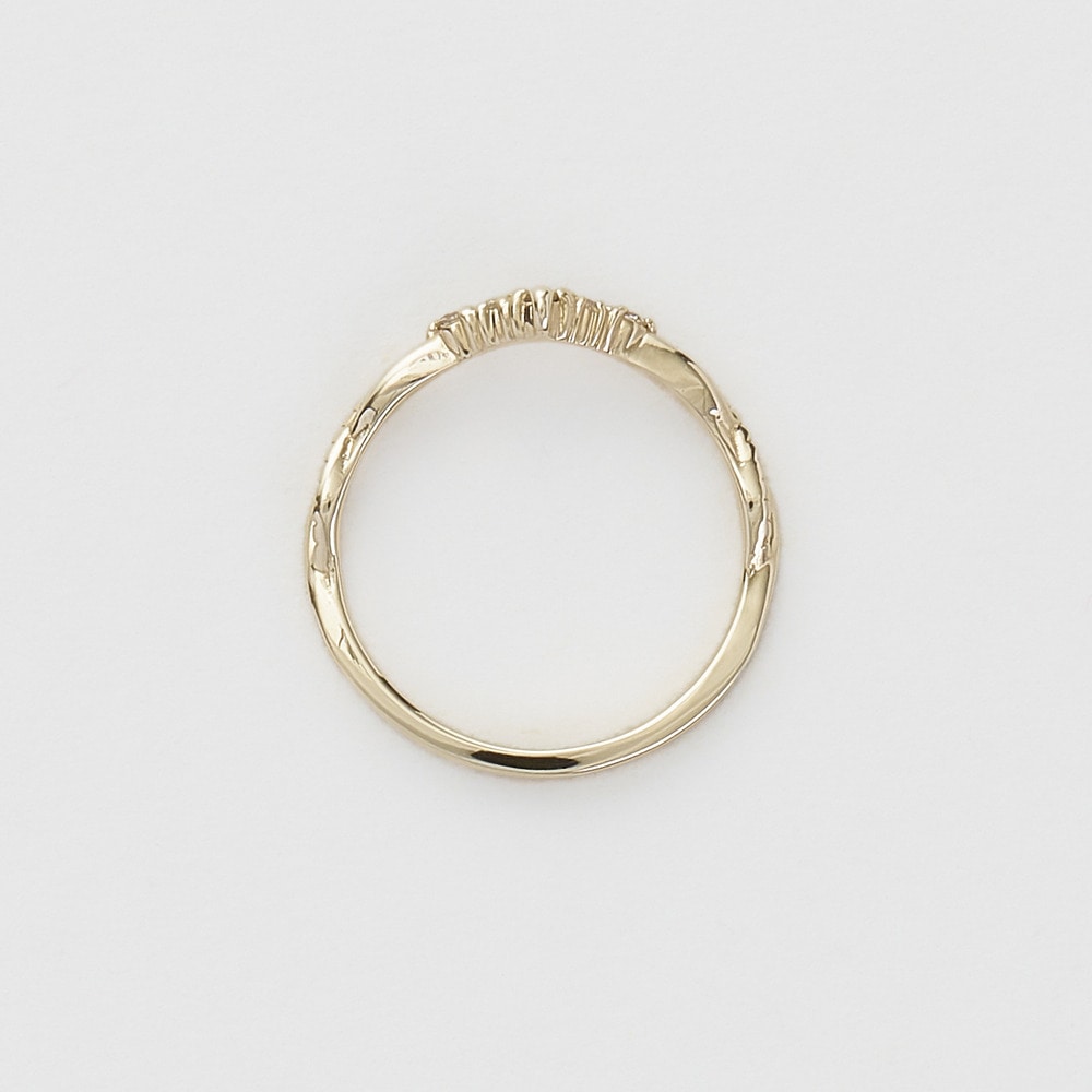 【Pocket Ring】 K10ダイヤモンドピンキーリング 詳細画像