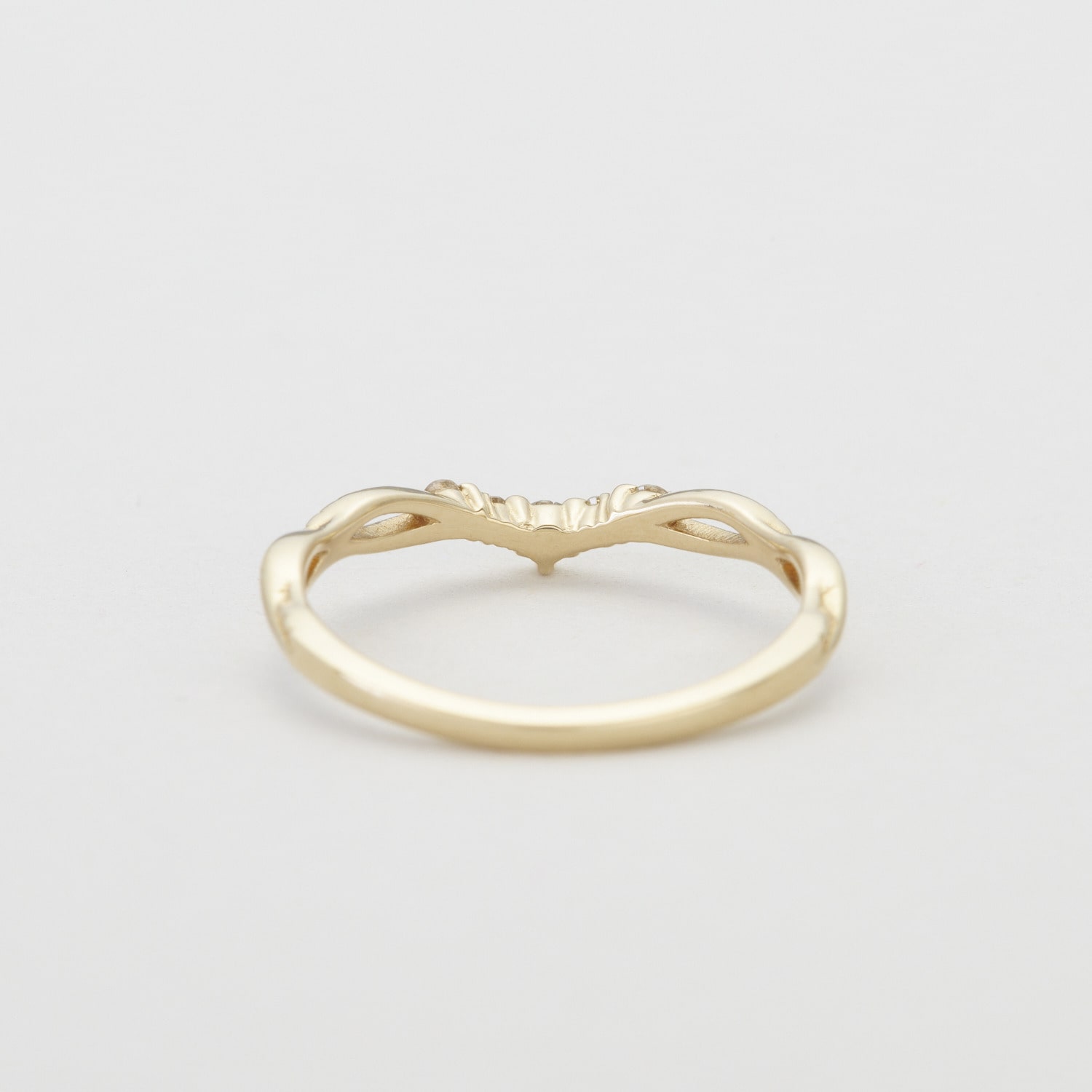 【Pocket Ring】 K10ダイヤモンドピンキーリング