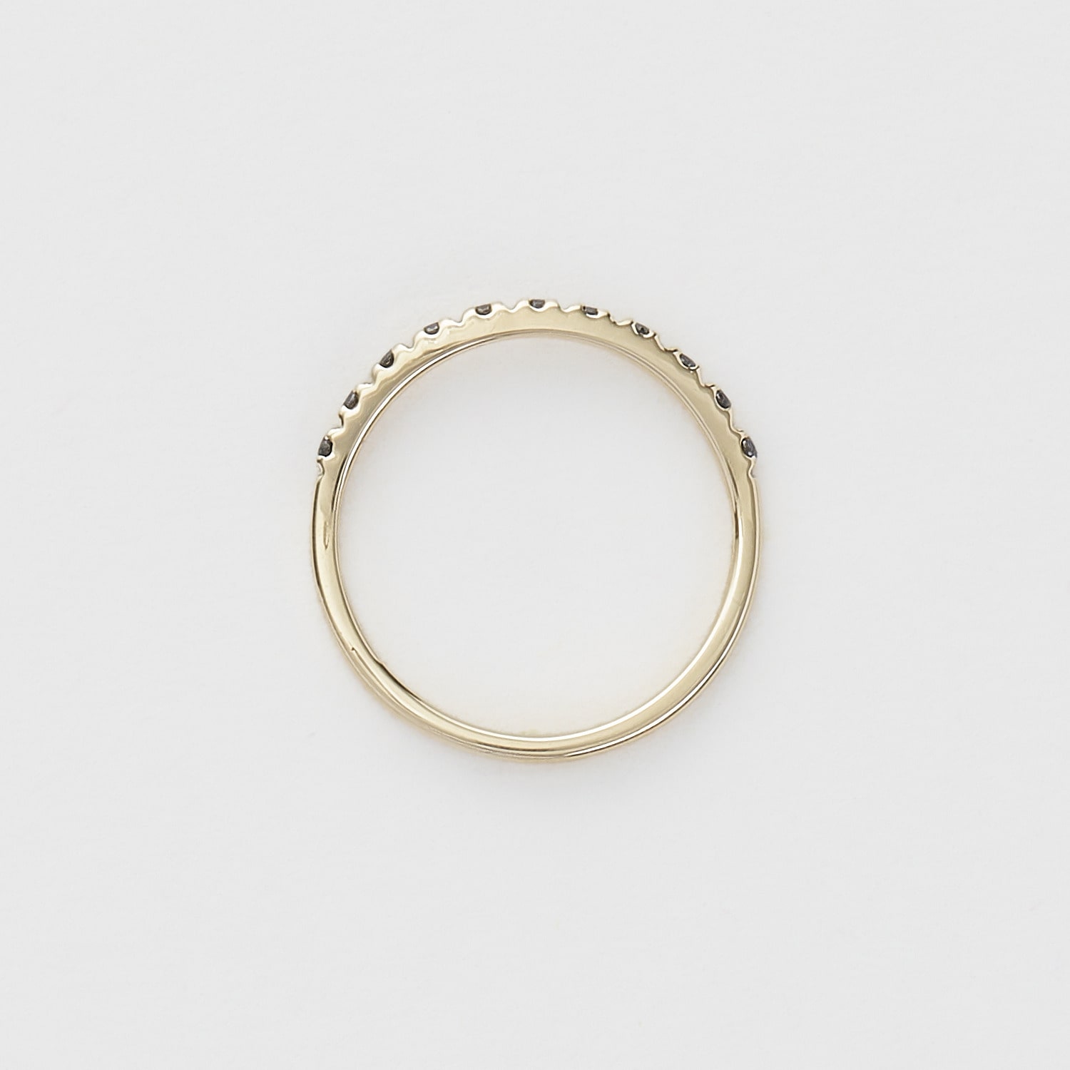 Pocket Ring】 K10ブラックダイヤモンドピンキーリング｜ピンキー