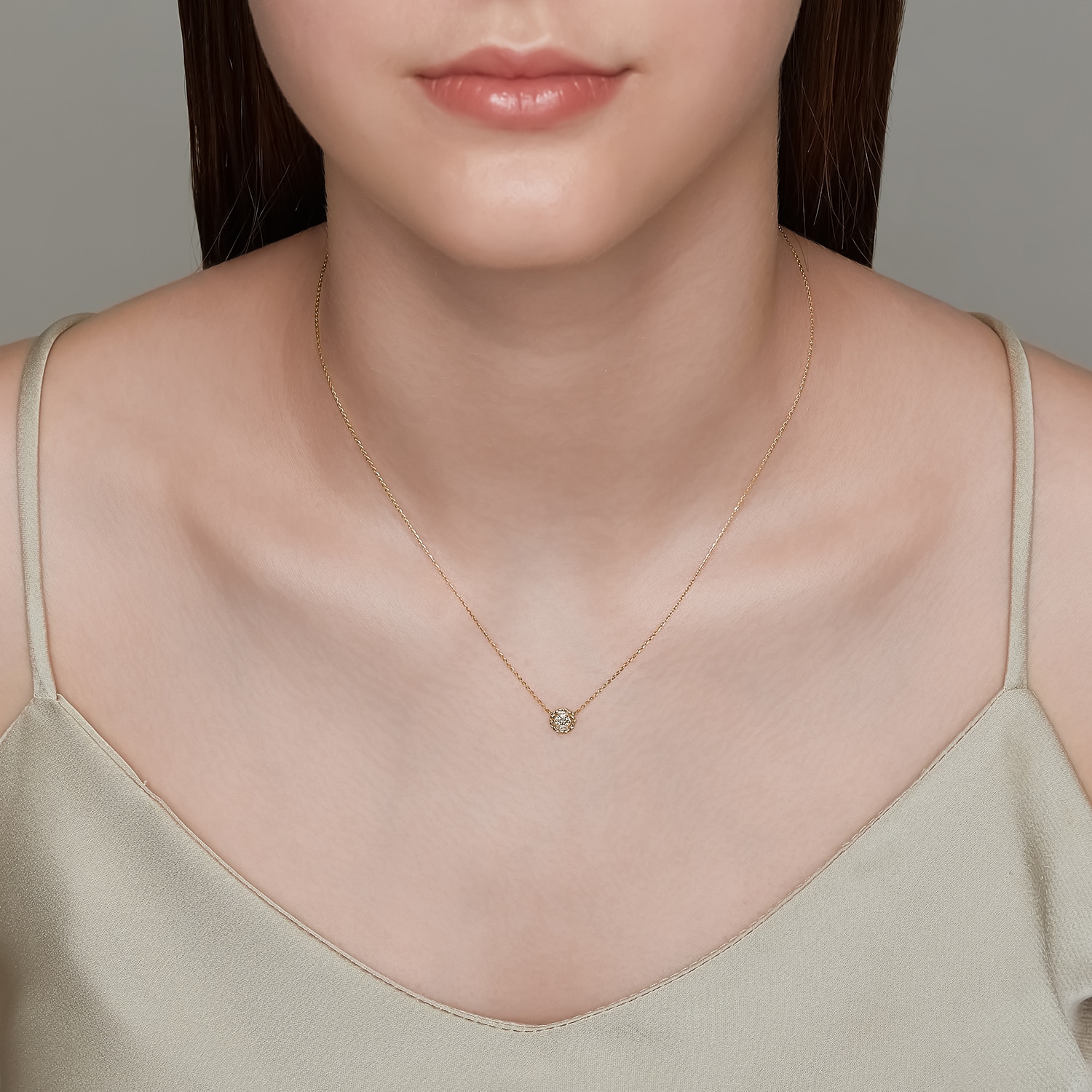 K5・K10ダイヤモンドネックレス
