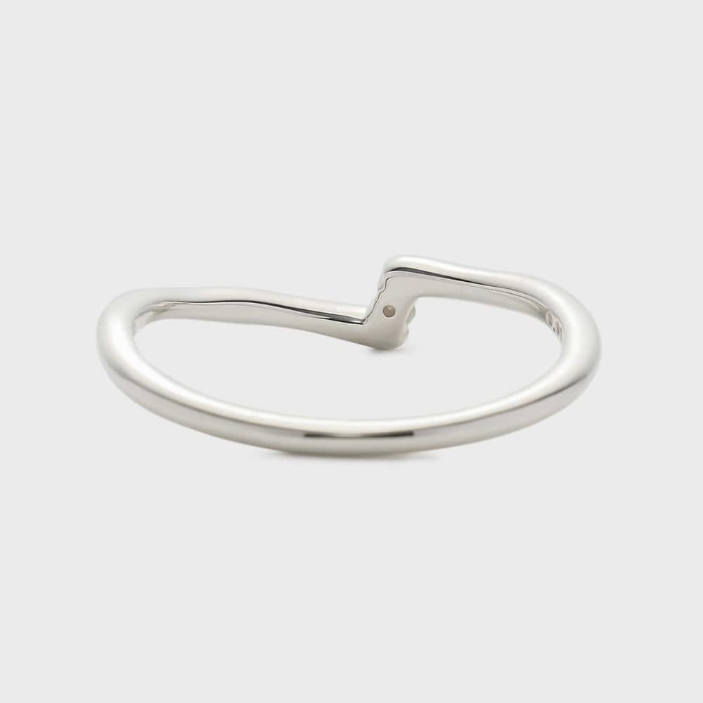 【Plus Ring】シルバーダイヤモンドリング（0.01ct） 詳細画像