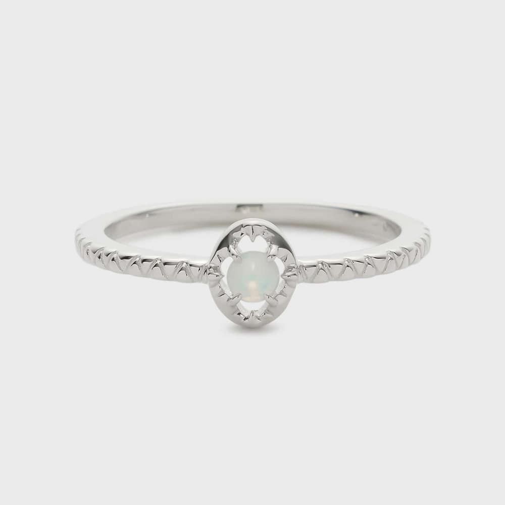 【Pocket Ring】シルバーオパールリング
