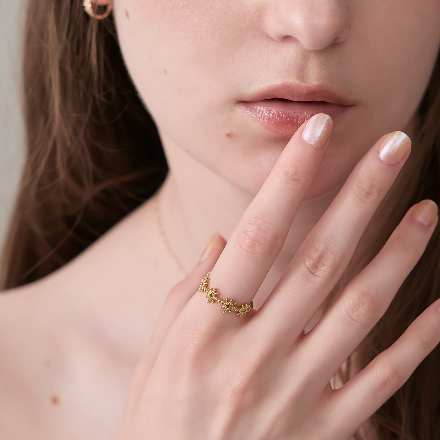 【Pocket Ring】ゴールドスターリング