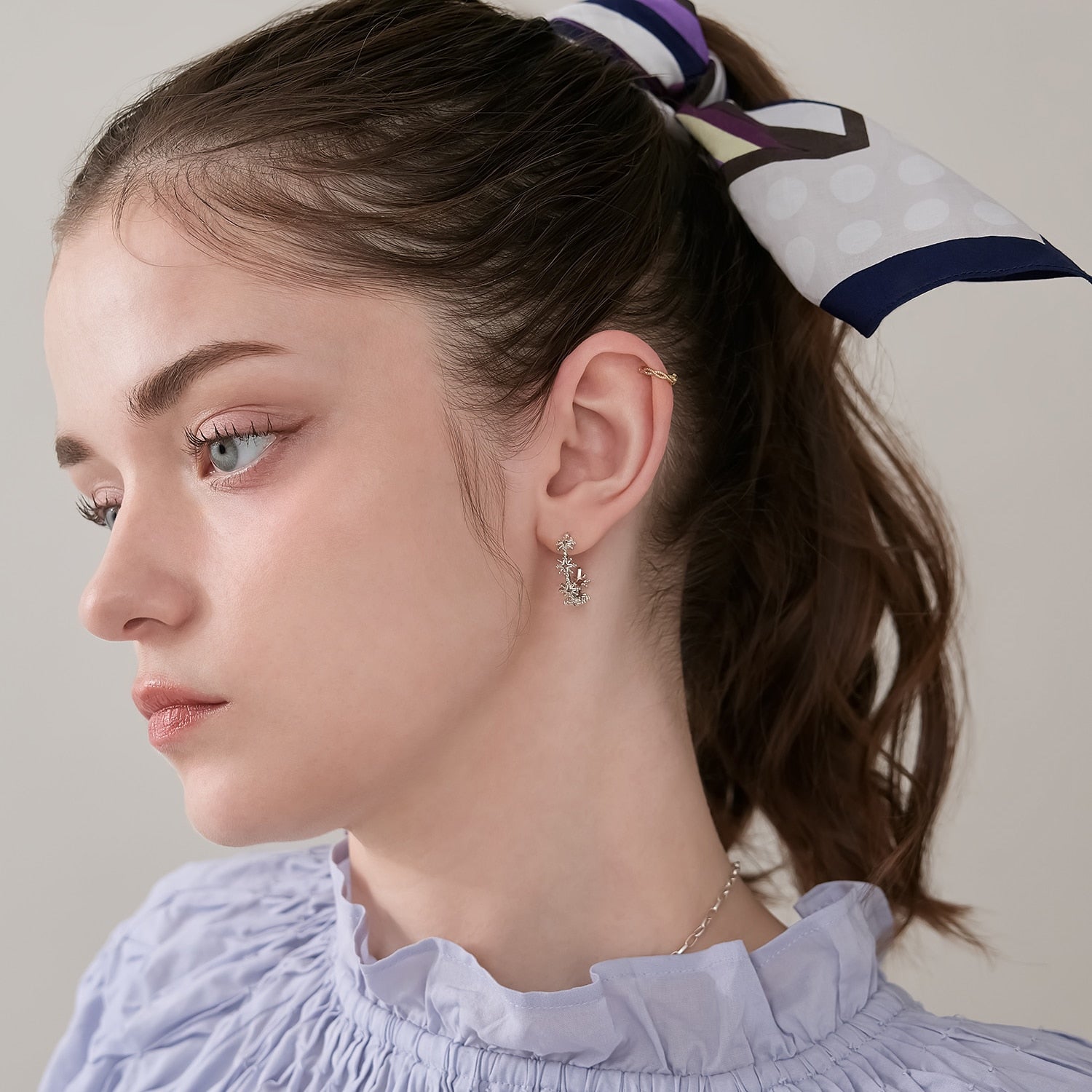 シルバースターピアス