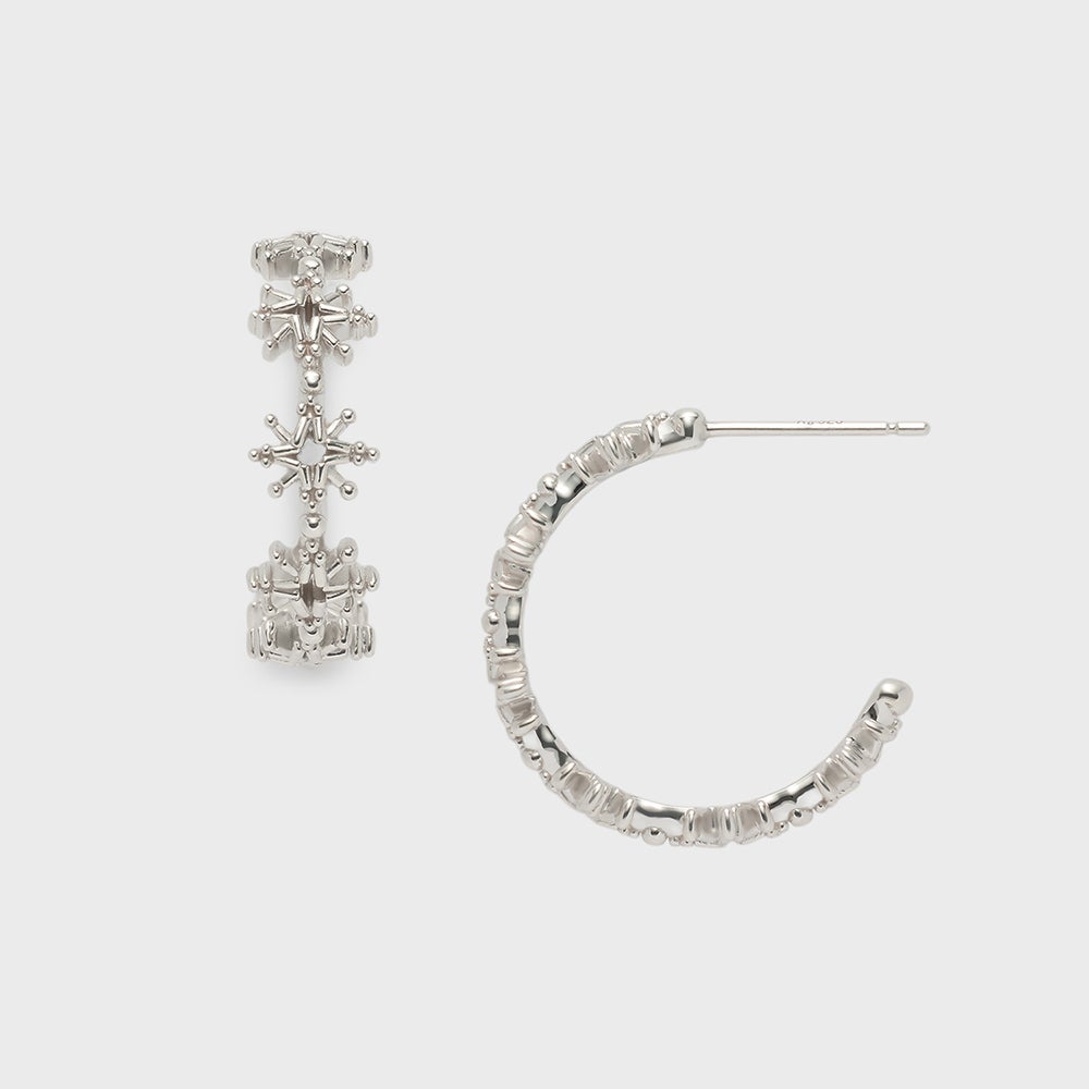 シルバースターピアス