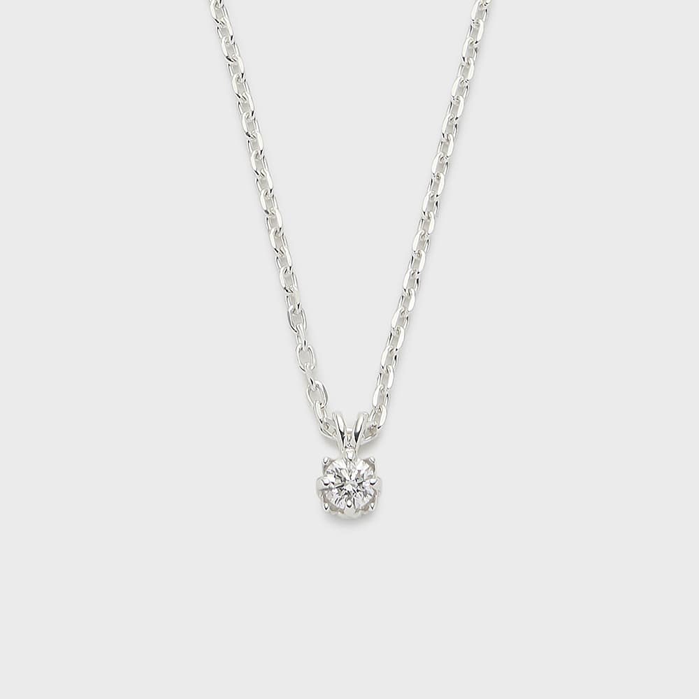 シルバーダイヤモンドネックレス（0.05ct）