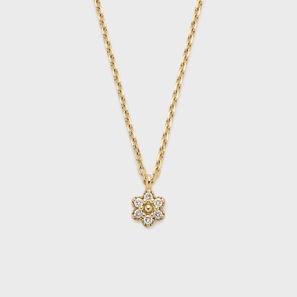 ゴールドダイヤモンドネックレス（0.03ct）