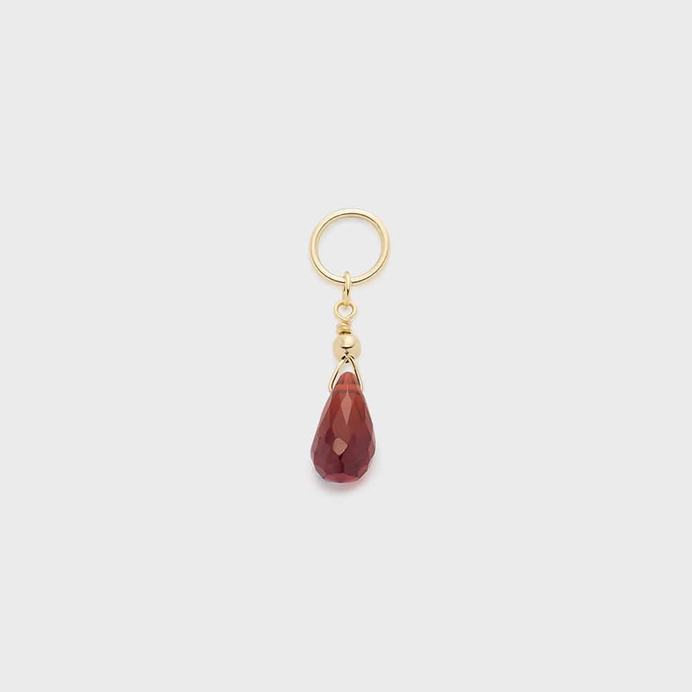 【Tiny Charm】K10ガーネットチャーム
