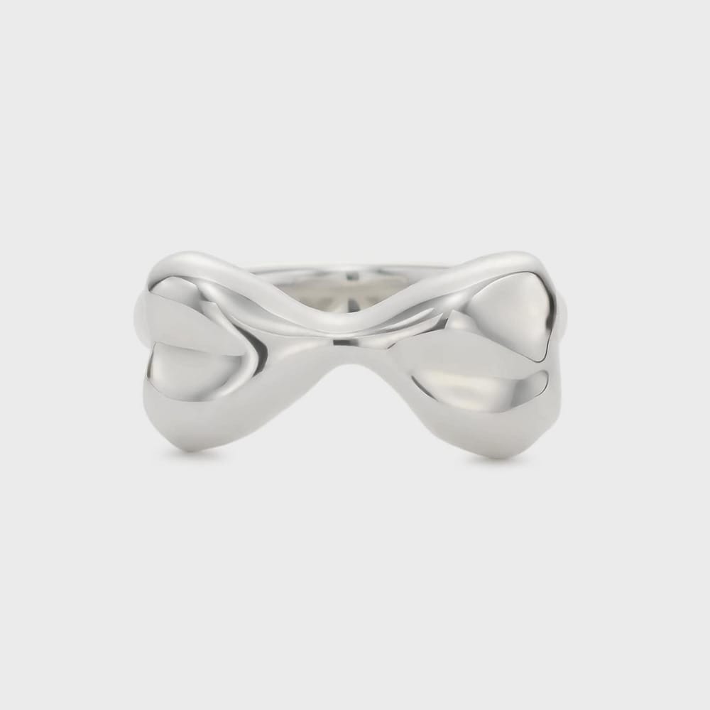 シルバーリボンピンキーリング