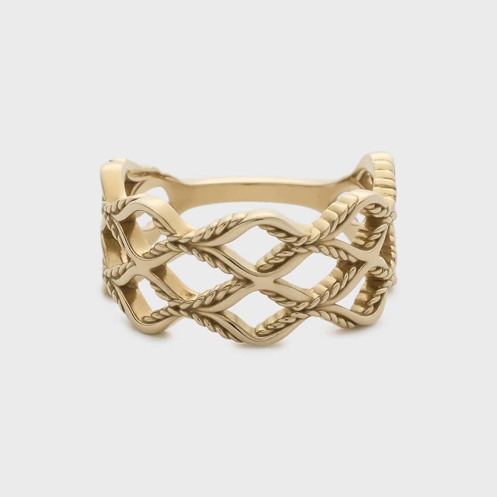 ゴールドピンキーリング