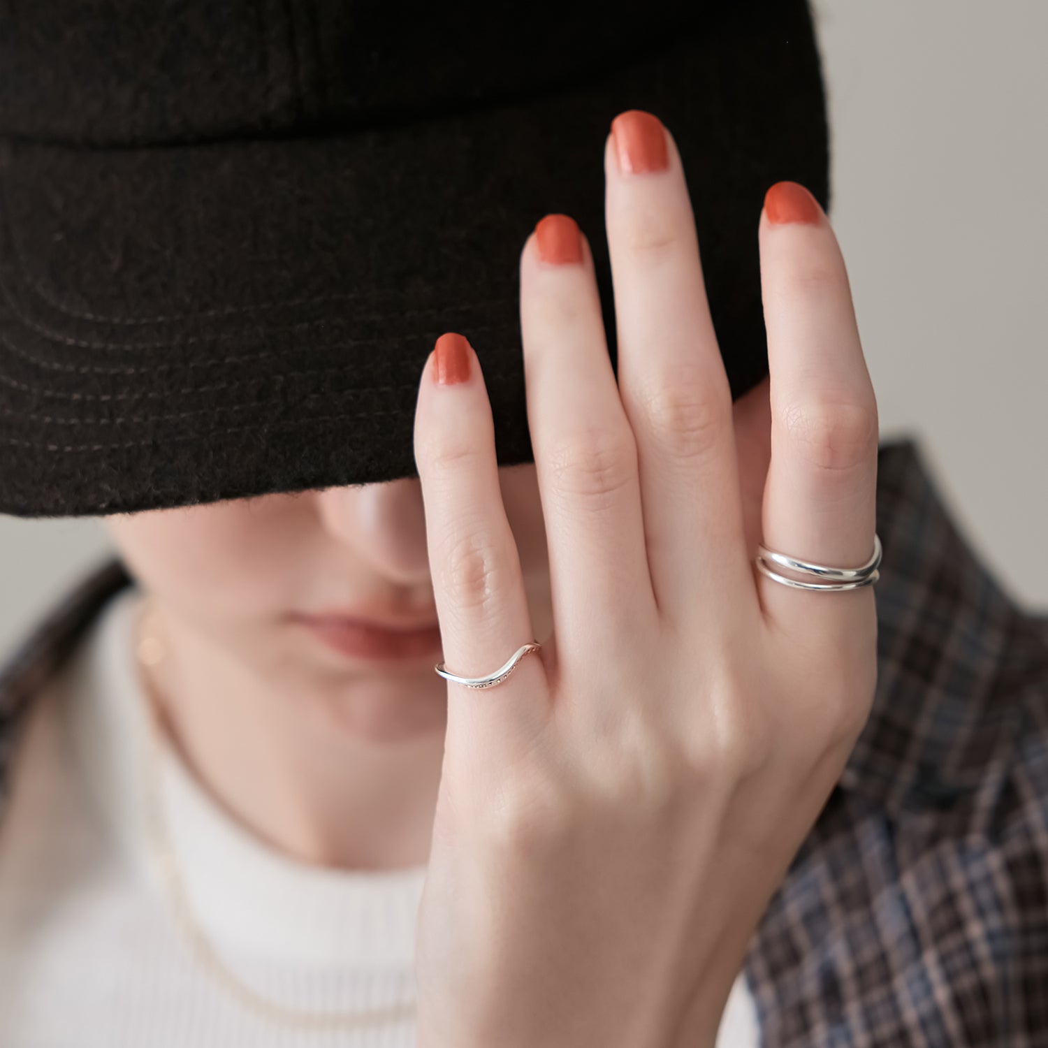 シルバーピンキーリング