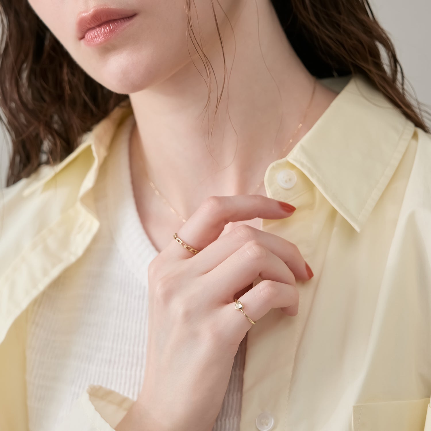 K10クォーツピンキーリング