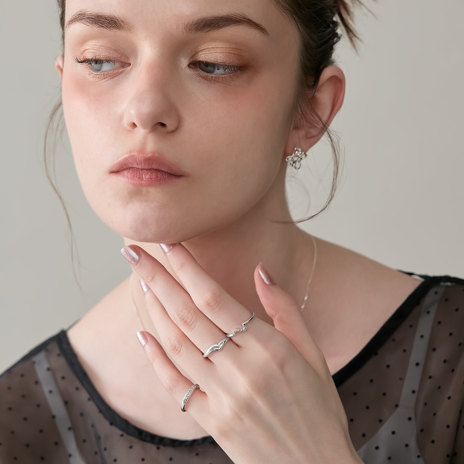 【Pocket Ring】シルバーダイヤモンドリング（0.03ct）