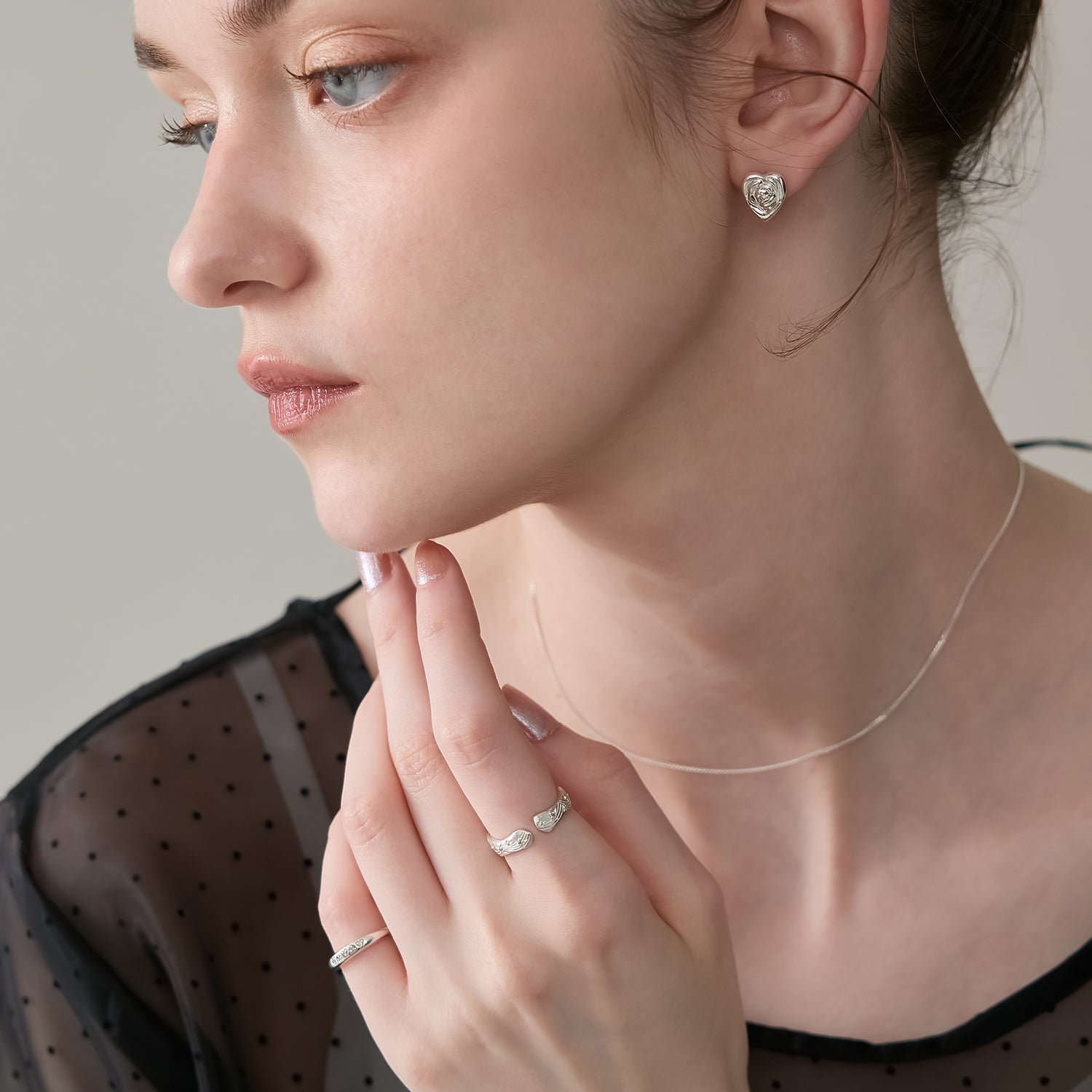 【Pocket Ring】シルバーダイヤモンドリング（0.01ct）